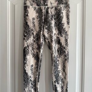 Evolution and Creation Black and White Patterned Leggings